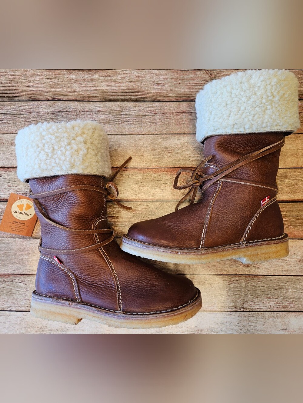 New Duckfeet Århus boots in nut brown.